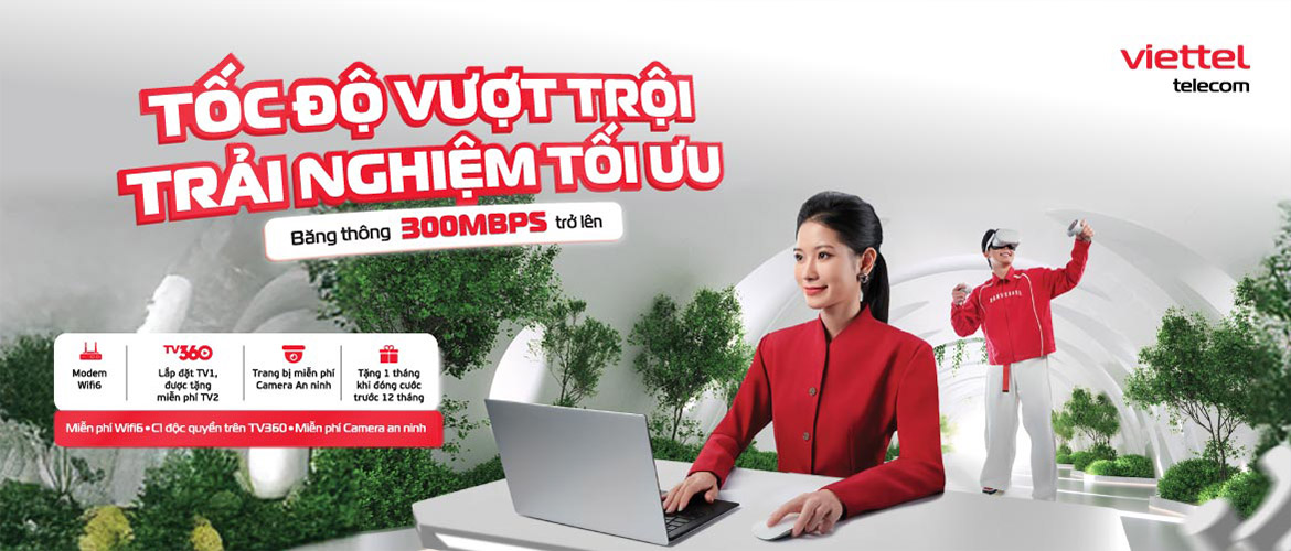 Lắp mạng Viettel, lắp wifi Viettel tốc độ cao